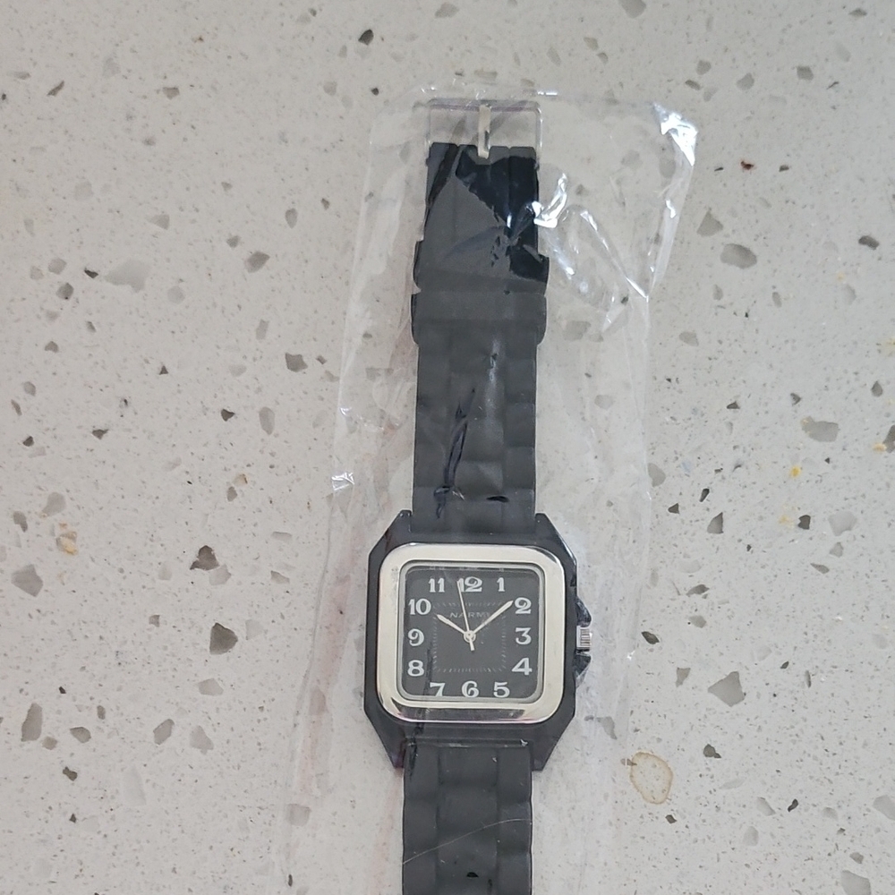 Black Square Face Watch